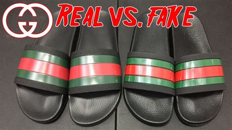 fake gucci slides red green|gucci slides are they real.